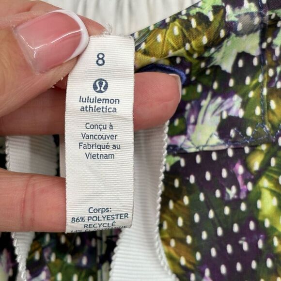 Lululemon Spring Break Away Short Floral Sport White Multi Size 8 - Picture 8 of 9